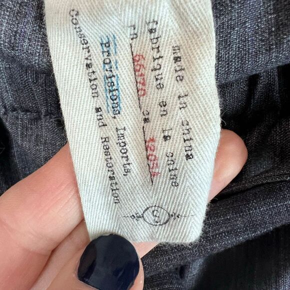 Cartonnier Gray Paperbag Waist Tie-Front Trousers Women’s Pants - Picture 6 of 8